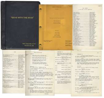 ’’Gone With the Wind’’ Final Shooting Script -- Bound in Navy Blue Leather With Gilt Tooling | Nate Sanders