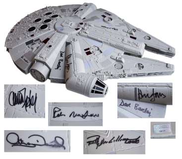 The Millennium Falcon Model Signed by ‘‘The Empire Strikes Back‘‘ Cast Including Han Solo, Princess Leia, Chewbacca and C-3PO