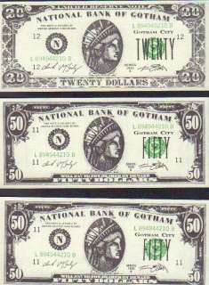 Gotham prop money from Batman Returns | Piece of the Past