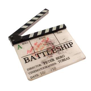 Lot 7 - Battleship – Autographed Production Clapper Board - 36-76