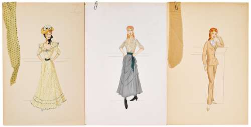 A Lana Turner group of Bill Thomas costume sketches for the uncompleted The Streets of Montmartre | Bonhams