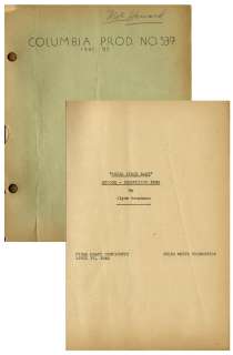 Moe Howard’s Script for The Three Stooges 1942 Film ’’Sock-a-Bye Baby’’, With Working Title ’’Their First Baby’’ -- With Howard’s Annotations & Drawings on Back Cover | Nate Sanders