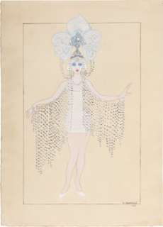 Alla Nazimova "Salome" Costume Sketch by Natacha Rambova for Salome (Nazimova Prod., 1922). | Heritage