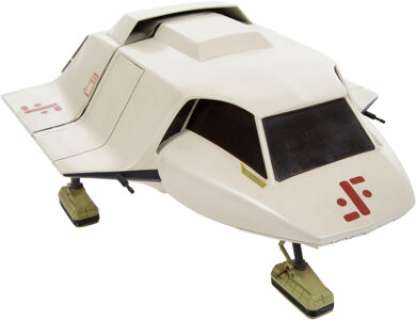 Visitor Sky Fighter Filming Miniature with Deployed Landing Gear from V (Warner Bros. TV, 19... | Heritage