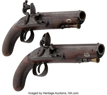 Ian McShane "Blackbeard" Photo-Matched Hero Cased Pair of Flintlock Pistols from Pirates of the Caribbean: On Stranger Tides (Walt Disney, 2011). (Total: 2 Items) | Heritage