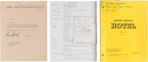 Gordon Lightfoot Personally Owned Script and Schedule for Hotel Guest Appearance (1987).