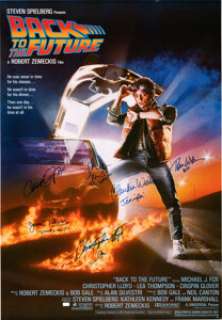 Back to the Future (Universal, 1985) Cast Signed Movie Poster. | Heritage