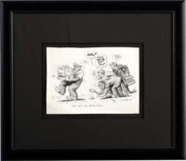 Robert Crumb - "He’s Got His Hands Full!" Illustration Original Art (1980). | Heritage