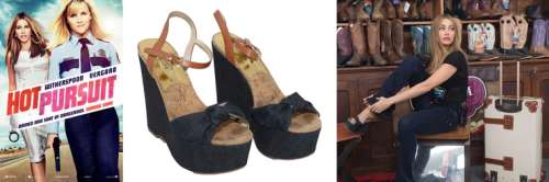 Sofia Vergara as Daniella Riva in Hot Pursuit Denim Wedge Shoes - 2015 | SWAU