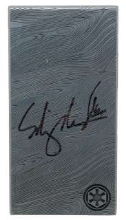 Ming-Na Wen as Fennec Shand in Star Wars: The Book of Boba Fett & The Mandalorian (BAS Witnessed) Signed Prop Replica Metal Beskar | SWAU