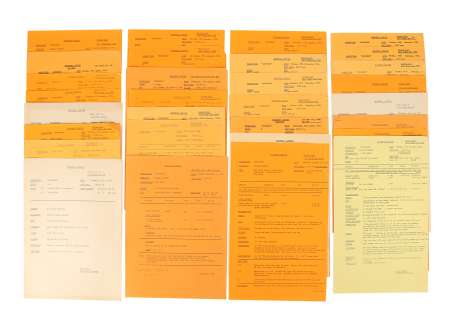 SUPERMAN (1978) - Lot 1027 - Stuart Freeborn Collection: Set of 104 Call Sheets