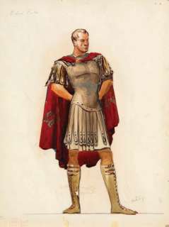 Santiago costume sketch for Richard Burton from The Robe | Profiles in History
