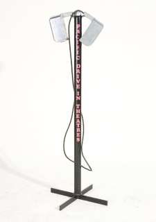 Drive In Movie Speaker on Aluminum Stand with Original Red Speaker Cover | Super Auctions