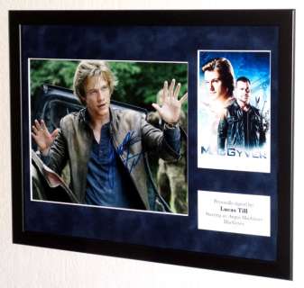 MacGyver - Lucas Till (Angus "Mac" MacGyver) Framed, signed + Certificate of Authenticity