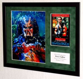 Predator - Peter Cullen (The Predator) Framed, signed + Certificate of Authenticity | Catawiki