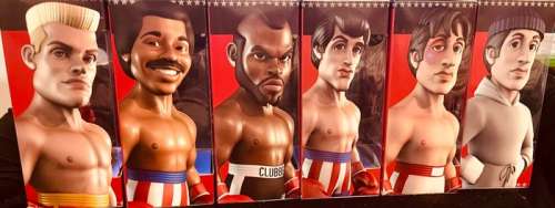 Rocky - Complete Set of 6 figurines - Minix Edition - Toy figurine New, in box | Catawiki