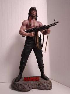 Rambo - First Blood Part II - Sylvester Stallone (John Rambo) - hand painted Statue (54 cm high!) | Catawiki