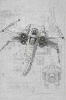 Soniku - X-Wing Schematics - Star Wars | Catawiki