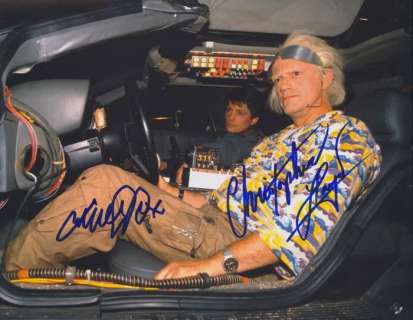 Back to the Future - Michael J. Fox & Christopher Lloyd - Double signed (11x14 inch) with Beckett COA | Catawiki