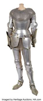 Joan of Arc near-complete Ingrid Bergman hero suit of armor with production-made helmet. ... | Profiles in History