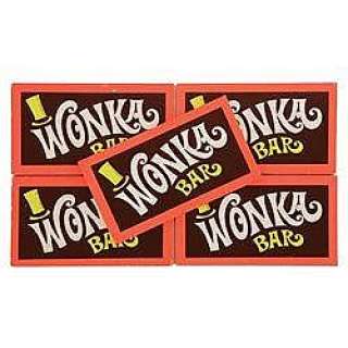 COLLECTION OF FIVE PROP WONKA CHOCOLATE BARS FROM | Profiles in History