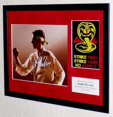 Cobra Kai - Ralph Macchio (Daniel LaRusso) Premium Framed, signed, + COA | Catawiki
