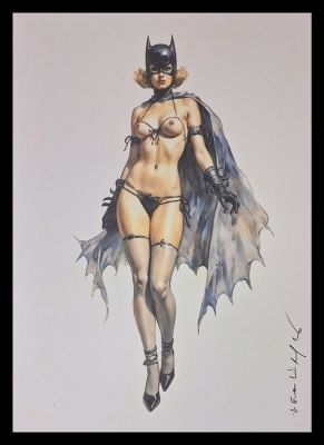 Batgirl - Vintage Pin Up edition by Emma Wildfang - Large size | Catawiki
