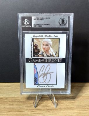Game of Thrones - Emilia Clarke - Daenerys Targaryen - Authentic Autograph - Beckett | Catawiki