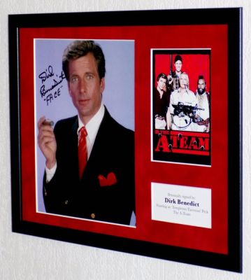 A-Team, the - Dirk Benedict (Templeton ‘Faceman‘ Peck) Framed, signed + COA & Photo signing session