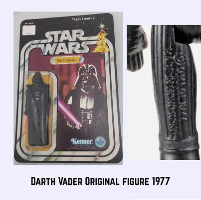 Kenner - Action figure Star Wars 1977 Darth Vader Original Action figure - Replacement Card gift - Original lightsaber & cape - Excellent condition | Catawiki