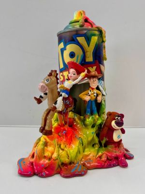 Alvin Silvrants - Statue, Toy Story - Woody and friends - Spray Can art statue - 20 cm - Plastic - 2026 | Catawiki