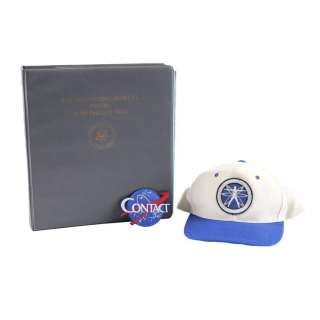 CONTACT (1997) - Lot 190 - Dr. Ellie Arroway‘s (Jodie Foster) Dossier with IMC Hat and Crew Patch