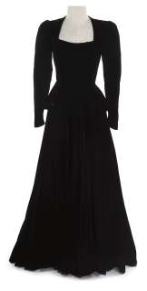 Jean Harlow "Suzy Trent" black velvet dress made for Suzy and worn by Claudet Colbert in Boom Town | Profiles in History