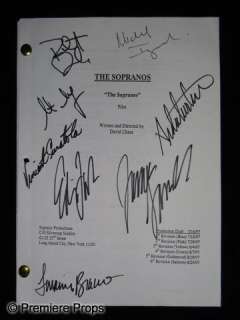 Lot 743 - The Sopranos (1999-2007) Cast Autographed Teleplay