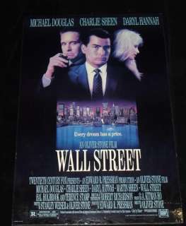 Lot 810 - Wall Street (1987) One Sheet Poster