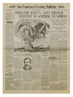 20,000 Leagues Under the Sea Restrike Newspaper. | Van Eaton Galleries