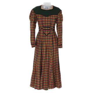 Lot 621 - Jean Parker “Beth” plaid period dress designed by Walter Plunkett from Little Women