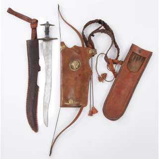 Lot 1068 - Shield, bow and sword from Prince of Persia