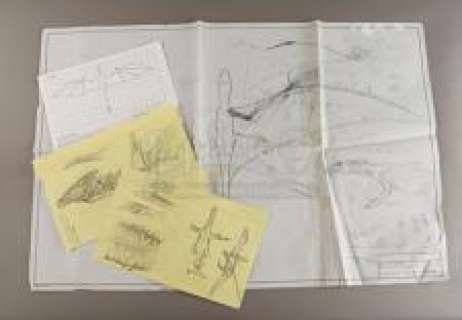 DRAGONSLAYER - Lot 30 - Hand-Drawn and Printed Vermithrax Pejorative Dragon Designs