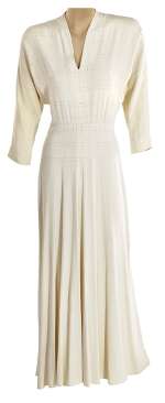 Katharine Hepburn "Jamie Rowan" ivory dress designed by Irene for Without Love. | Profiles in History