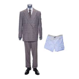 WOLF OF WALL STREET, THE (2013) - Lot #59: Jordan Belfort‘s (DiCaprio) Getting Pulled Out of Limo Costume with Boxers and Screen-Matched Suit Jacket