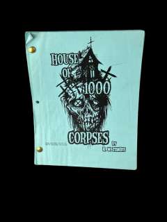 House of thousand corpses movie script, Rob Zombie | Los Angeles Estate Auction