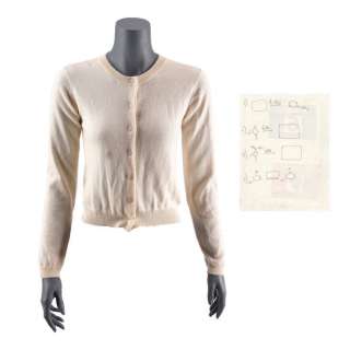 GOOD WILL HUNTING (1997) - Lot #180 : Skylar‘s (Minnie Driver) Cardigan and Handwritten Organic Chemistry Notes Sheet