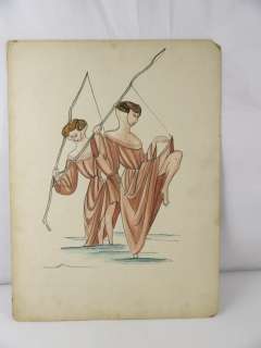 Original 1959 Solomon and Sheeba Costume Design Watercolor | Eagles Corps International LLC