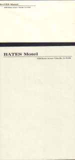 PSYCHO rare prop stationary | Piece of the Past