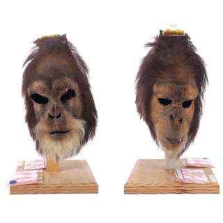 Planet of the Apes (2001) | Pair of Chimpanzee Masks | Propstore