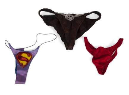 ELVIRA STAGE WORN TRUNKS AND G-STRINGS | Julien’s