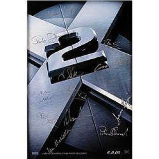 Lot 142 - X-2 CAST SIGNED POSTER - (TCF, 2003)