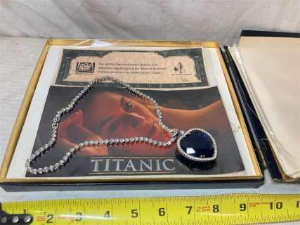 1997 "Titanic" J.Peterman Heart Of The Ocean Necklace COA | misc / divers