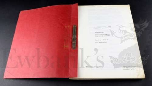 Lot 30 - â€  Fahrenheit 451 (1966) Original production used Script. Dated December 1965, the 128 page…